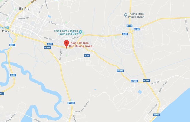 Trung tâm giáo dục thường xuyên huyện Long Điền. Ảnh:Google Maps.