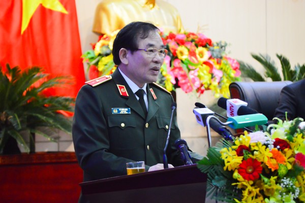 Thiếu tướng Vũ Xuân Viên, Giám đốc Công an TP Đà Nẵng trả lời trong kỳ họp thứ 12 HĐND TP.

