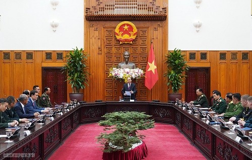 Thủ tướng Nguyễn Xuân Phúc phát biểu tại buổi tiếp - Ảnh: VGP/Quang Hiếu
