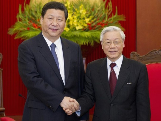 Lãnh đạo Việt Nam, Trung Quốc trao đổi điện mừng