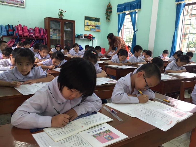 HS Trường Tiểu học Trần Phú (thành phố Ninh Bình). 	Ảnh: Đức Trí