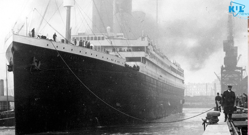 Titanic tại bến đỗ ở Southampton.