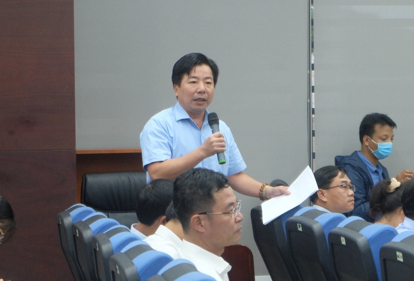  Ông Nguyễn Quang Vinh – Phó Giám đốc Sở TNMT TP Đà Nẵng trả lời tại buổi họp báo.