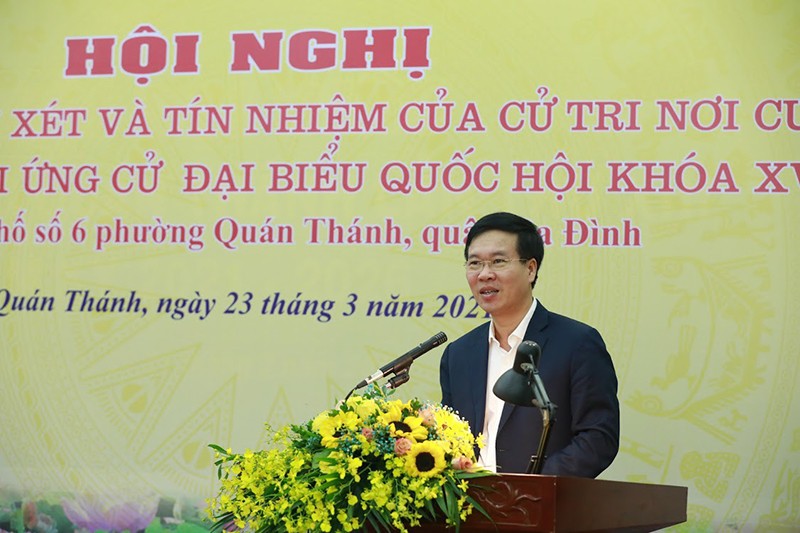 Thường trực Ban Bí thư Võ Văn Thưởng phát biểu tại hội nghị.