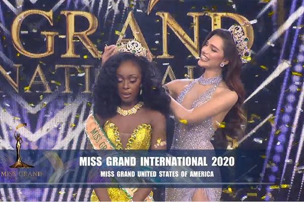 Người đẹp Mỹ đăng quang ngôi vị Tân hoa hậu Miss Grand International 2020. Ảnh: BTC