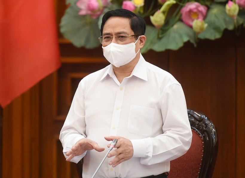 Thủ tướng Phạm Minh Chính phát biểu tại cuộc họp - Ảnh: VGP.