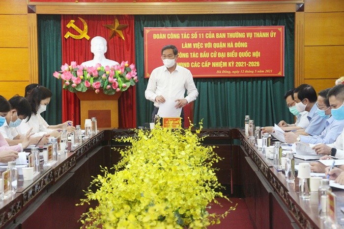 Phó Chủ tịch Thường trực UBND TP Lê Hồng Sơn phát biểu chỉ đạo.