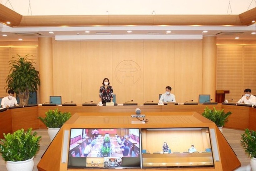 Phó Bí thư Thường trực Thành ủy Nguyễn Thị Tuyến phát biểu tại buổi làm việc