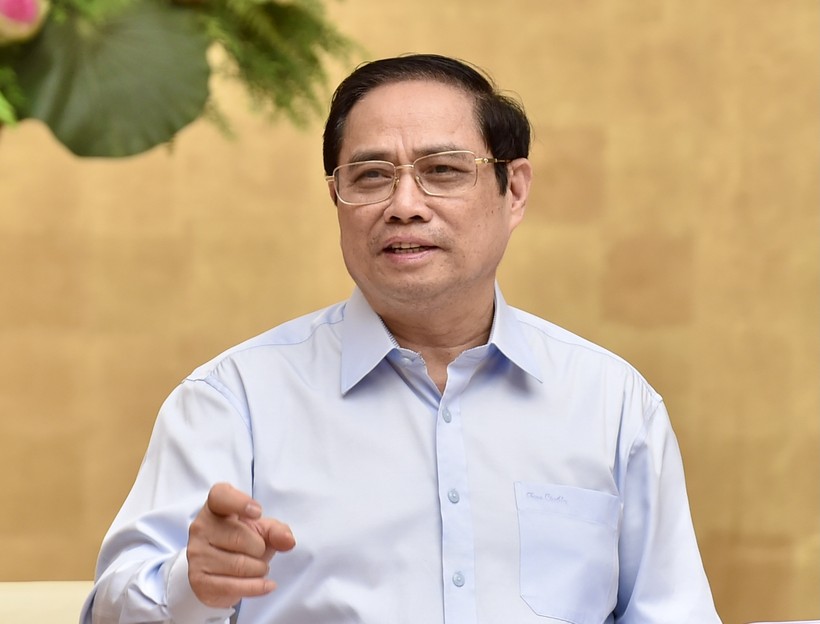 Thủ tướng Phạm Minh Chính: Nhất định chúng ta sẽ sớm chiến thắng đại dịch COVID-19; để đất nước Việt Nam thân yêu của chúng ta nhanh chóng trở lại trạng thái bình thường mới và nhân dân có cuộc sống bình yên, ấm no, hạnh phúc - Ảnh: VGP/Nhật Bắc.