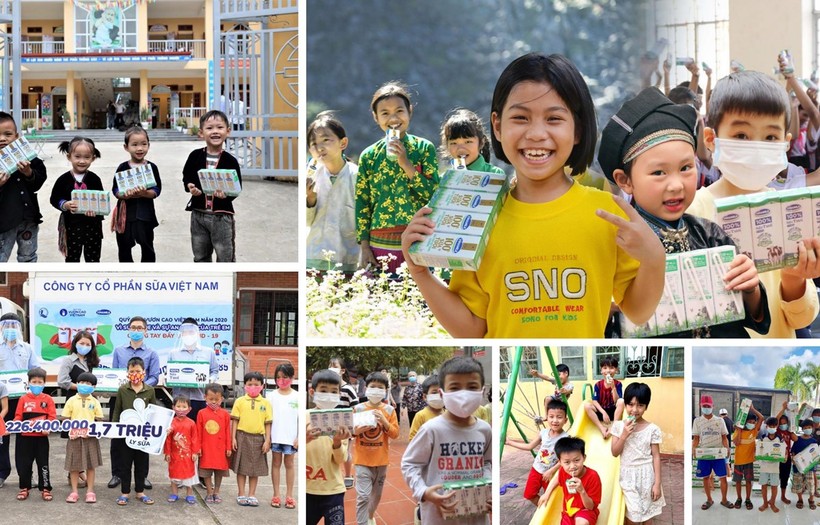 Vinamilk thực hiện nhiều chương trình hướng đến trẻ em như Quỹ sữa Vươn cao Việt Nam, chăm sóc dinh dưỡng trẻ em trong đại dịch.
