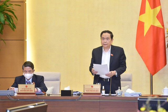 Phó Chủ tịch Quốc hội Trần Thanh Mẫn: Làm thêm giờ chỉ áp dụng khi người lao động tự nguyện, bảo đảm đúng chế độ tiền lương, tiền công, sức khỏe và an toàn - Ảnh: VGP/Lê Sơn.