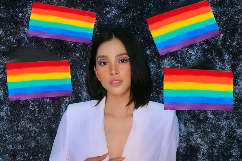 Hoa hậu Tiểu Vy tung ảnh gợi cảm ủng hộ cộng đồng LGBTQ+