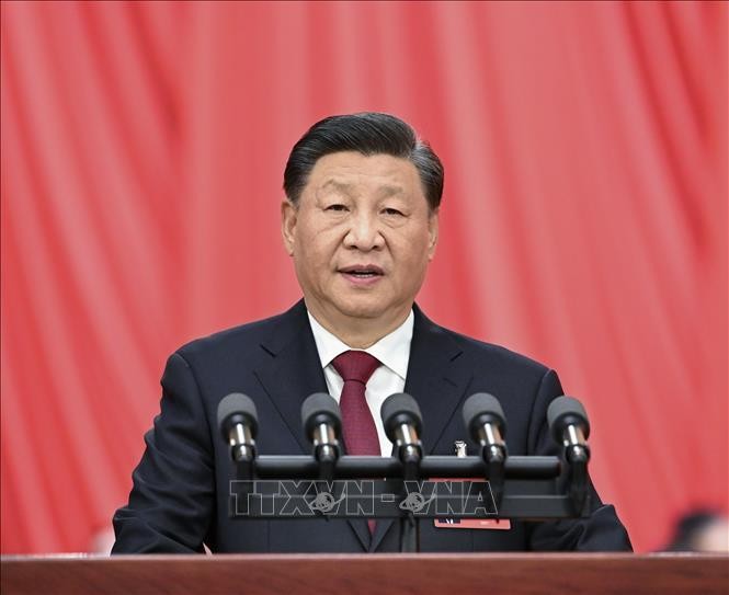 Tổng Bí thư Ban Chấp hành Trung ương khóa XIX, Chủ tịch nước Tập Cận Bình đã tái đắc cử Ban Chấp hành Trung ương Đảng Cộng sản Trung Quốc khóa XX. Ảnh: THX/TTXVN.