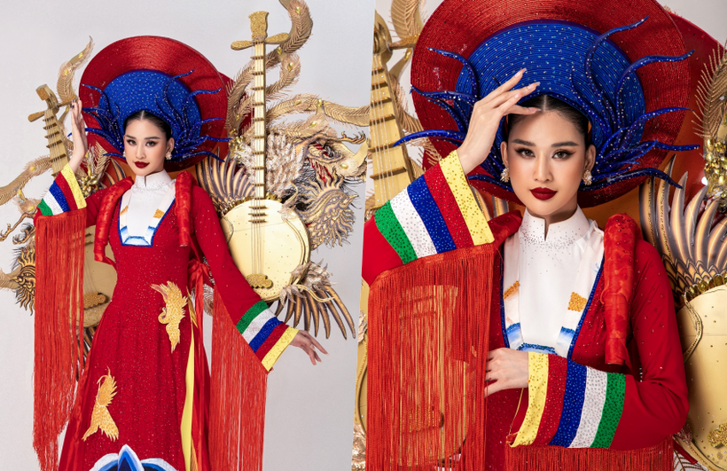 Cận cảnh quốc phục Á hậu Nguyễn Nga mang đến Miss Tourism International 