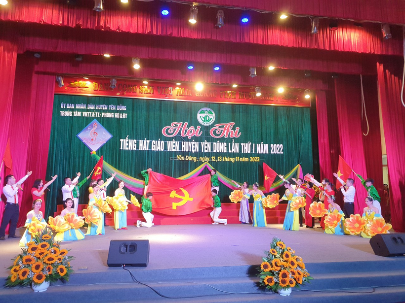 Yên Dũng, Bắc Giang tổ chức Hội thi “Tiếng hát giáo viên” năm 2022