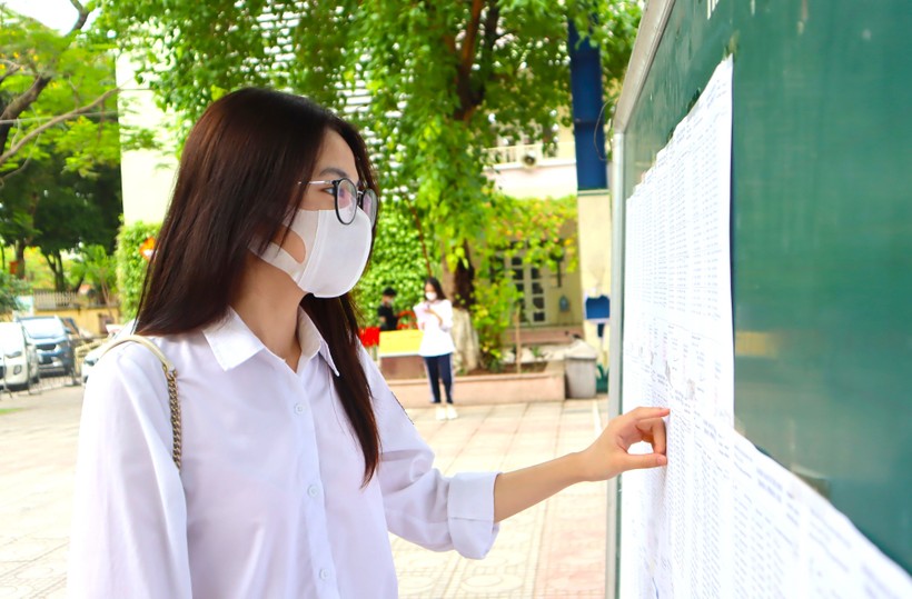 Năm 2023, Hà Nội có khoảng 72.000 chỉ tiêu vào các trường THPT công lập. Ảnh: Minh Hà
