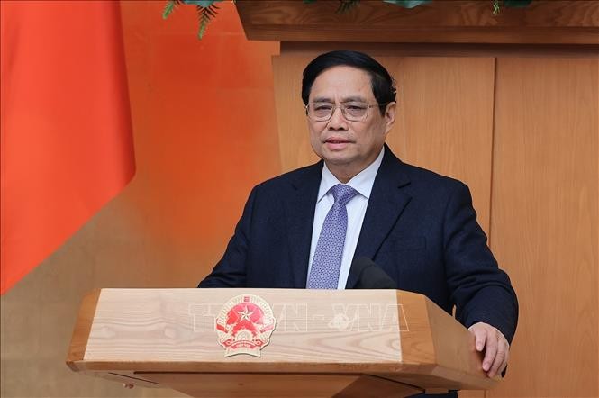 Thủ tướng Phạm Minh Chính chủ trì phiên họp Chính phủ thường kỳ tháng 2 năm 2024.