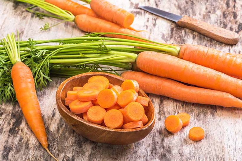  Cà rốt là một trong những loại rau vô cùng thân thuộc, đặc biệt phù hợp với những trẻ kén ăn. (Ảnh: ITN)