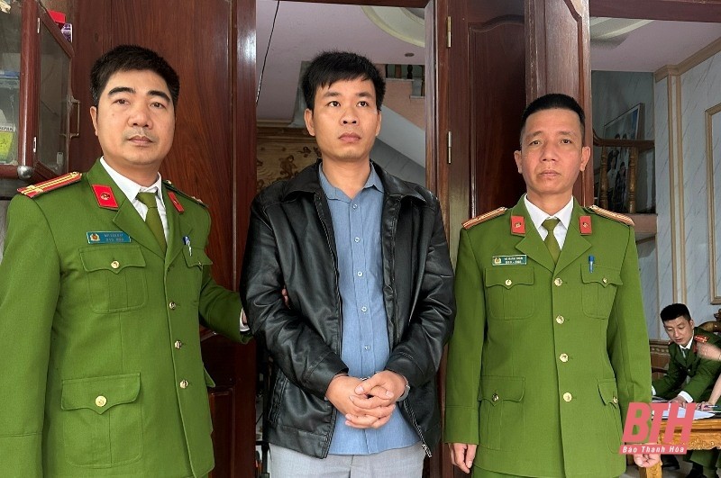 Đối tượng Lê Văn Khanh bị bắt giữ.(Ảnh: CATH).