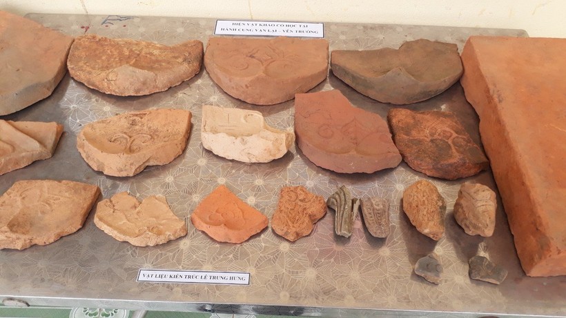 Hiện vật có được sau khi khai quật khảo cổ ở kinh đô Vạn Lại -Yên Trường lần thứ nhất năm 2021.