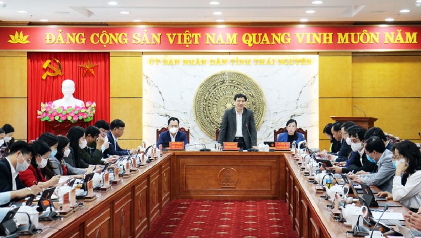 Đồng chí Nguyễn Đắc Vinh, Ủy viên Trung ương Đảng, Ủy viên Ủy ban Thường vụ Quốc hội, Chủ nhiệm Ủy ban Văn hóa, Giáo dục của Quốc hội làm việc với tỉnh Thái Nguyên.