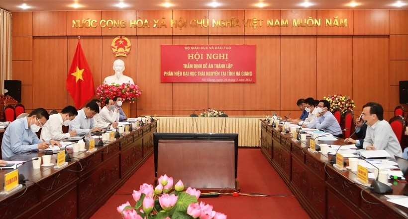Hội đồng thẩm định Đề án thành lập Phân hiệu Đại học Thái Nguyên làm việc với tỉnh Hà Giang