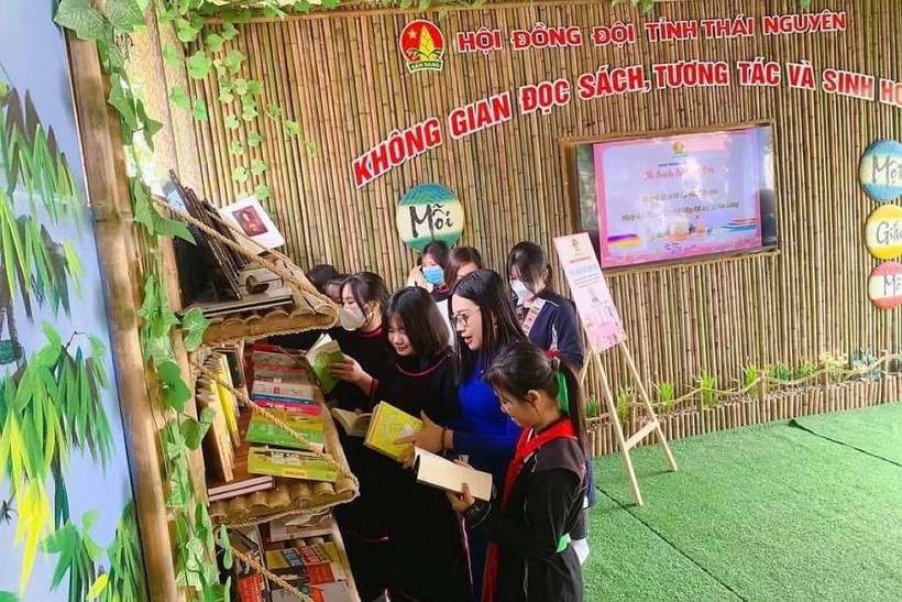 Không gian đọc sách, tương tác và sinh hoạt của các em học sinh trên địa bàn huyện Phú Lương