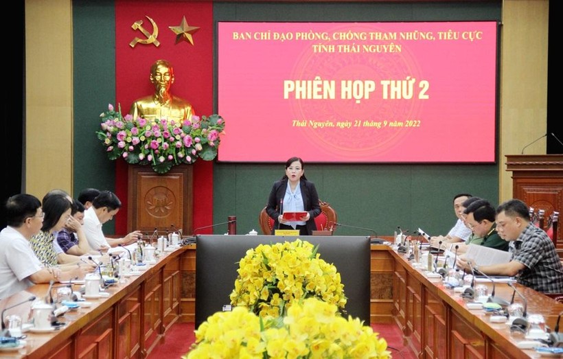 Phiên họp thứ 2 Ban Chỉ đạo phòng chống tham nhũng, tiêu cực tỉnh Thái Nguyên.