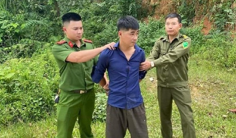 Đối tượng Ma Văn Tàng bị lực lượng chức năng bắt giữ.