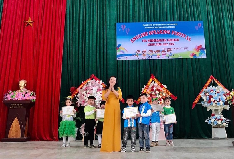 Lạng Sơn sôi nổi ngày hội giao lưu tiếng Anh cho trẻ mầm non.