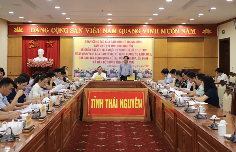 Thái Nguyên tăng cường xây dựng quan hệ lao động hài hoà, ổn định, tiến bộ.