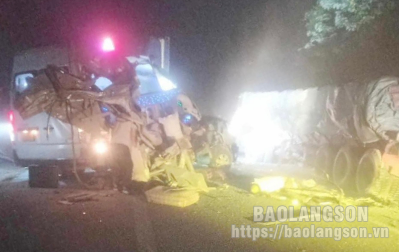 Nhiều người thương vong sau tai nạn đặc biệt nghiêm trọng tại Lạng Sơn. (Nguồn: Báo Lạng Sơn).