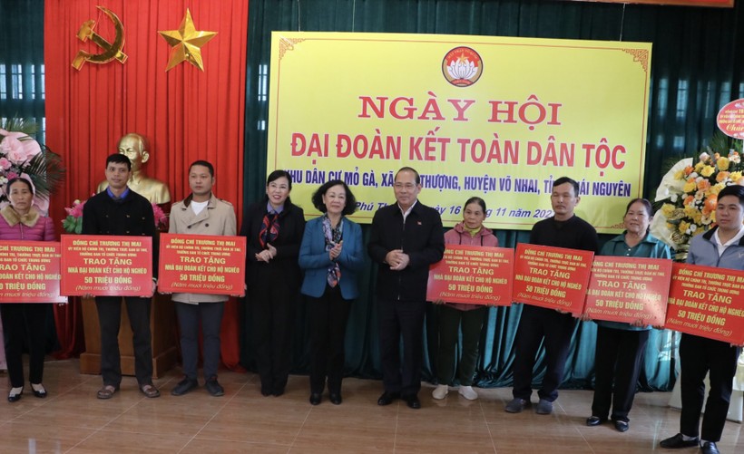 Trưởng Ban Tổ chức Trung ương dự Ngày hội Đại đoàn kết toàn dân tộc tại Thái Nguyên.