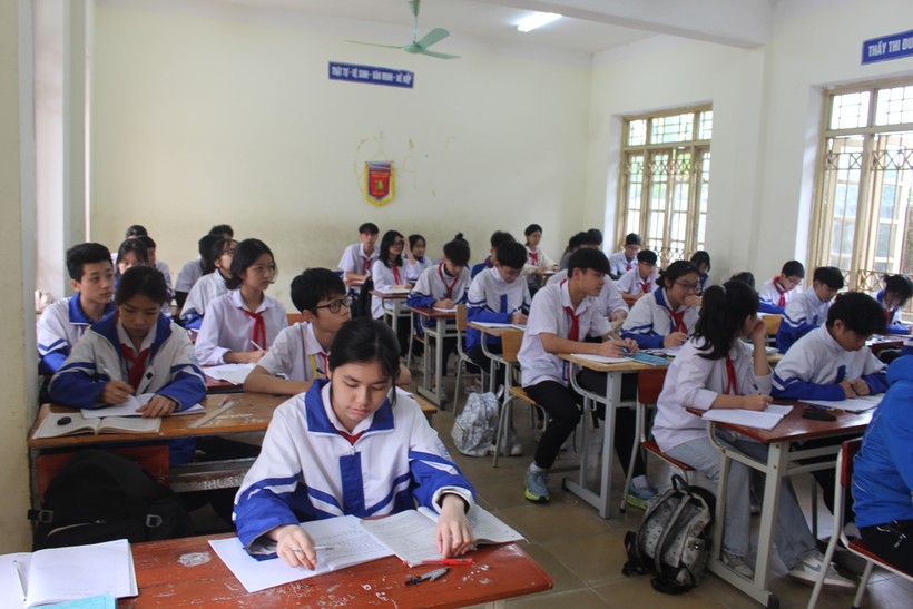 Năm học 2023 – 2024 Trường THCS Sơn Cẩm, TP Thái Nguyên có 5 lớp với 185 học sinh lớp 9.