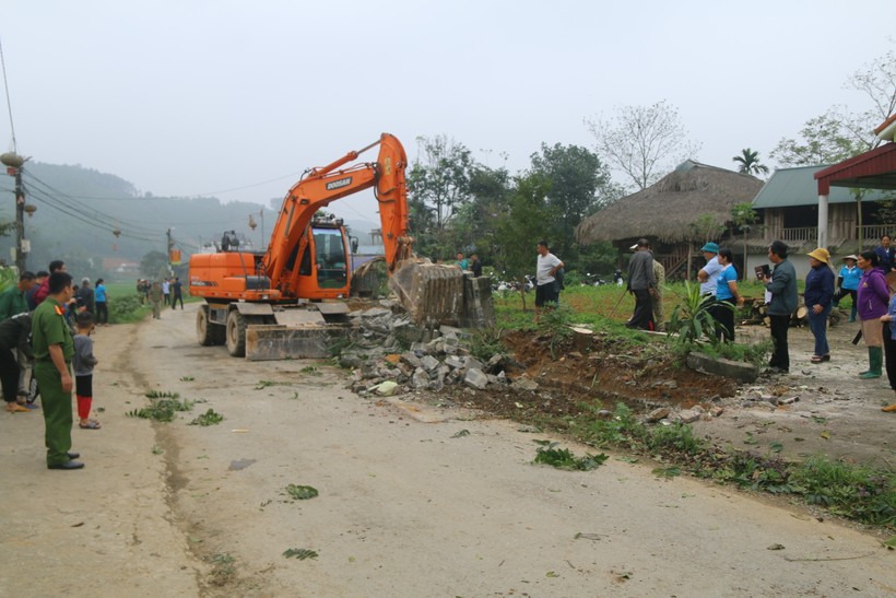 Giải phóng mặt bằng tuyến đường ATK Phủ Lý - Hợp Thành (Phú Lương, Thái Nguyên).