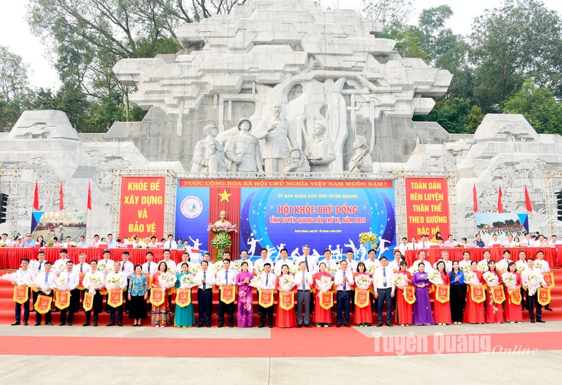 Trên 2.000 vận động viên xứ Tuyên tham gia Hội khỏe Phù Đổng lần thứ XI năm 2024 (Ảnh: Báo Tuyên Quang).
