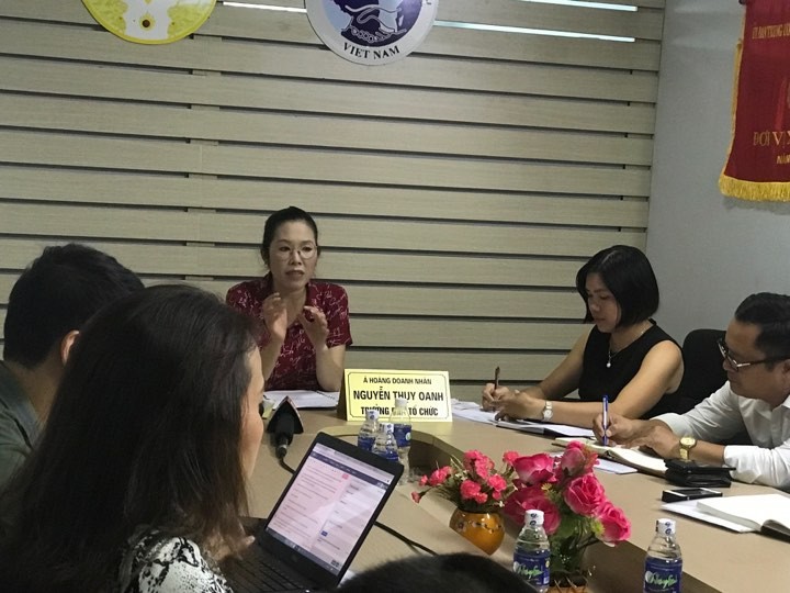Bà Nguyễn Thụy Oanh trao đổi với báo chí xung quanh vụ việc "chương trình tôn vinh Nữ hoàng thương hiệu Việt Nam 2019".