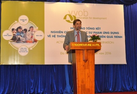 Ngài Geert Vansintjan, Phó Đại sứ Vương quốc Bỉ tại Việt Nam phát biểu tại hội thảo