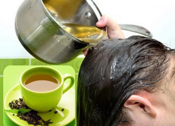 Chăm sóc tóc mùa đông bằng trà xanh