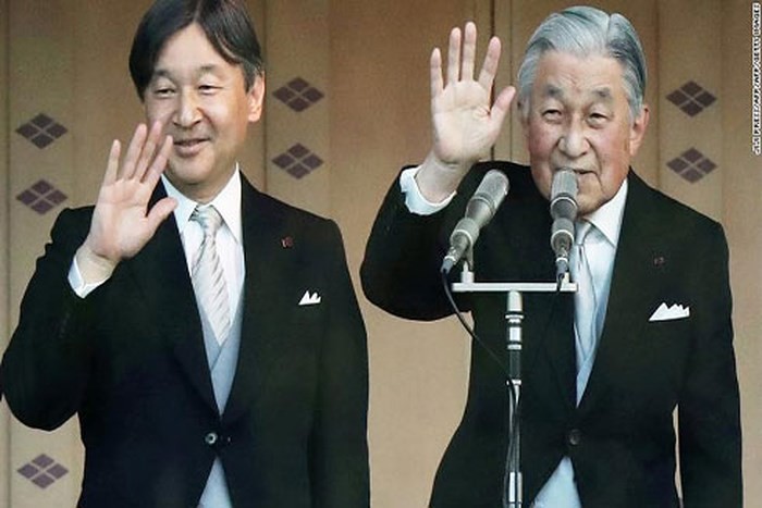 Hoàng Thái tử Naruhito, con trai cả của Nhật hoàng Akihito, sẽ kế vị và lên ngôi vào ngày 1/5 tới.
