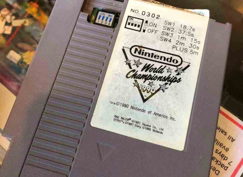 Đĩa game Nintendo World Championships 1990 thuộc loại quý hiếm.
