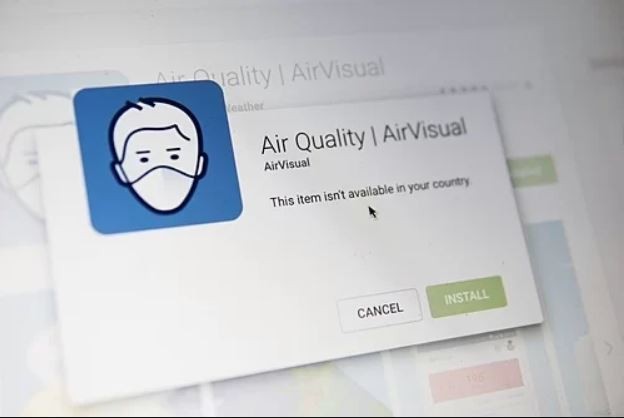 Ứng dụng đo chất lượng không khí - AirVisual đã không còn có thể tải về tại Việt Nam. 