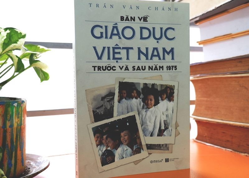 Bìa sách “Bàn về giáo dục Việt Nam trước và sau năm 1975”.