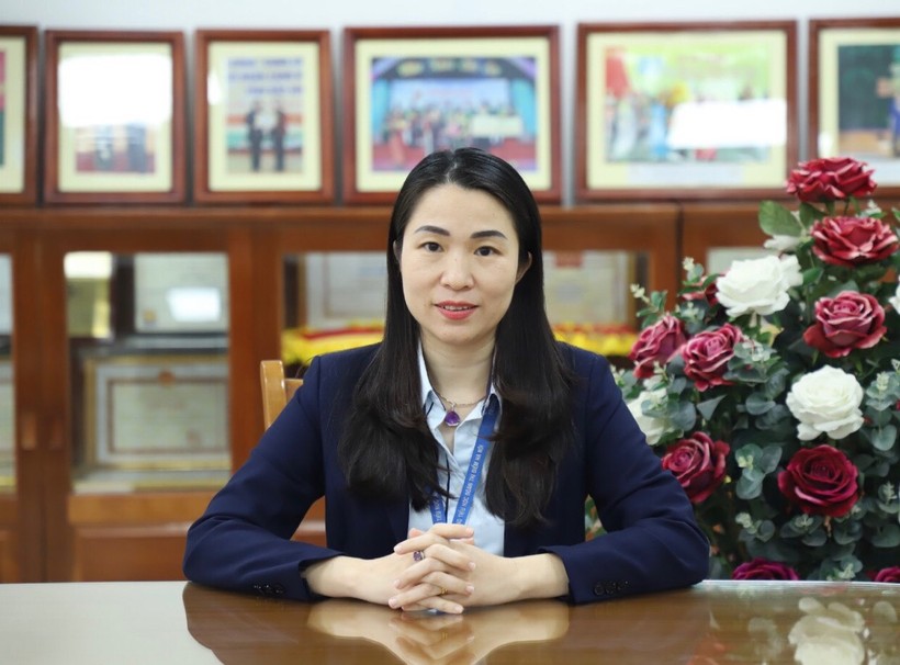 Bà Vũ Thị Hồng Nhung, Phó Hiệu trưởng Trường Tiểu học Đoàn Thị Điểm, Hà Nội. (Ảnh: NVCC)