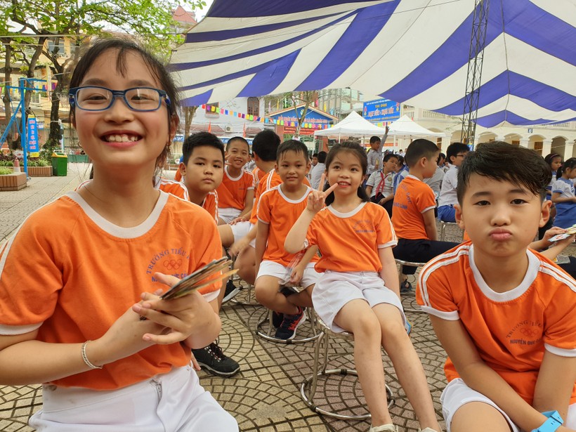 1.500 học sinh đến từ 4 trường tiểu học trên địa bàn quận Lê Chân tham gia sự kiện 