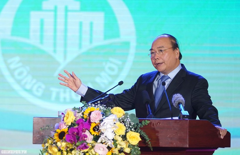 Thủ tướng Nguyễn Xuân Phúc phát biểu tại Hội nghị  (Ảnh VGP)