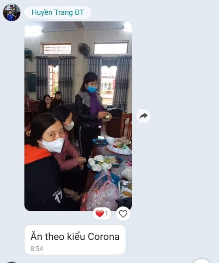 Hải Phòng: Xôn xao video giáo viên trường THCS Đồng Thái “ăn theo kiểu Corona”