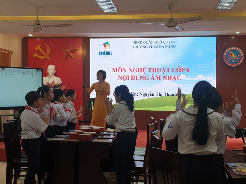 Giờ dạy của cô giáo Nguyễn Thị Thanh Hà.