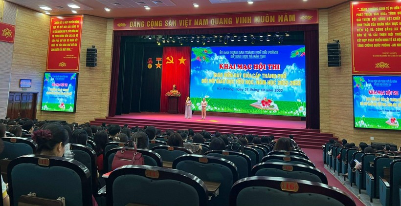 Hội thi được khai mạc tại huyện An Dương vào sáng 31/10.