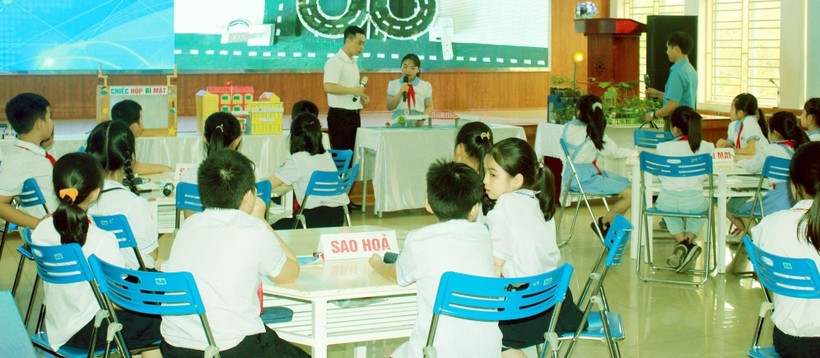 Tiết học của thầy trò Trường Tiểu học Trần Văn ơn, quận Hồng Bàng.